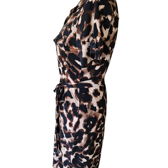 EN FOCUS STUDIO-Animal Print dress size 8 - Picture 4 of 8